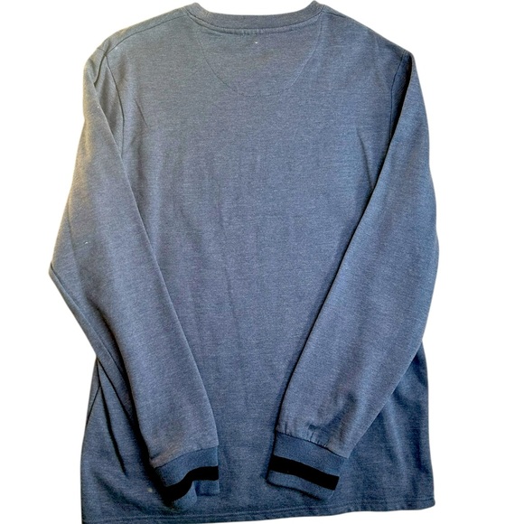 Lucky Brand Men’s‎ Long Sleeve Crewneck Shirt Blue Casual Knit Tee Size Large - Picture 3 of 4